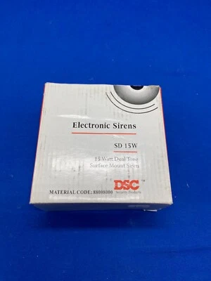 DSC Security products SD15W dual tone 15 watt surface mount Siren,12 vdc - Image 1 of 3