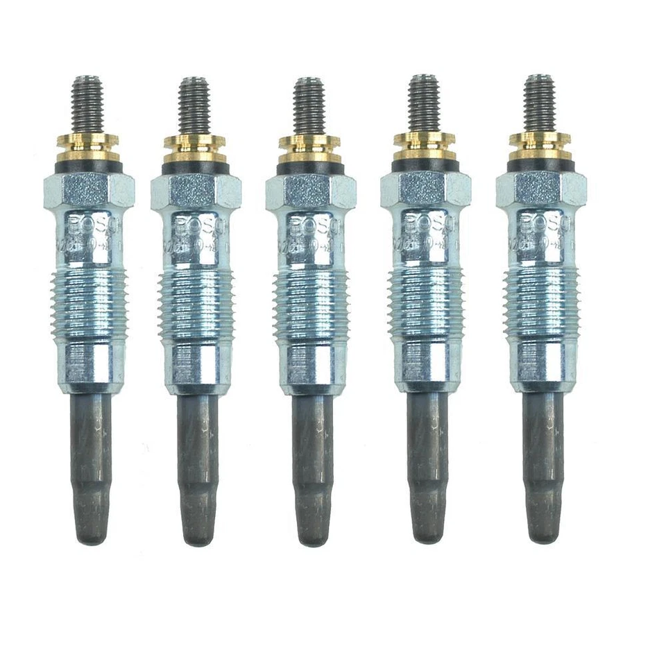 Bosch Set of 5 Diesel Glow Plugs For Mercedes-Benz 190D 86-89 300D 90-93 2.5 L5 - Image 1 of 1