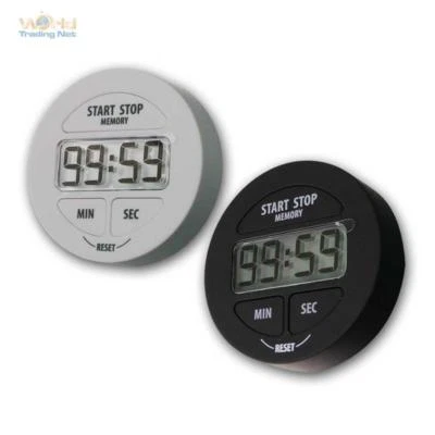 Digitaler Timer, Kurzzeitwecker Kurzzeitmesser Countdown Küchentimer mit Magnet - Bild 1 von 4