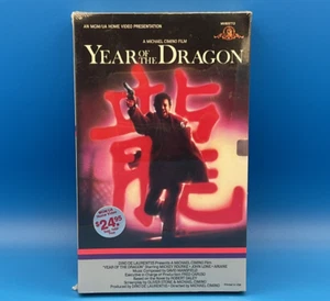 YEAR OF THE DRAGON VHS Rare Big Box Mickey Rourke 1986 NEW SEALED Fast Free Ship - Picture 1 of 6
