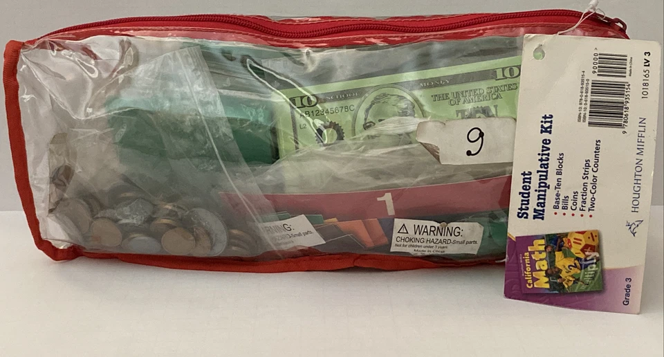 Houghton Mifflin 学生数学操纵工具包 3 级基础 10 块更多 — 第 1/4 张图片