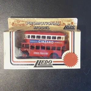 Lledo Models Days Gone Die-Cast Vintage Cinzano Vermouth Red Double Decker Bus - Picture 1 of 5