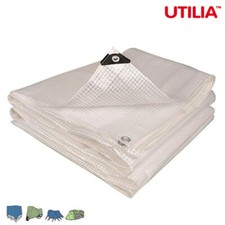TELO TELONE OCCHIELLATO RETINATO IMPERMEABILE IN PVC TRASPARENTE RINFORZATO