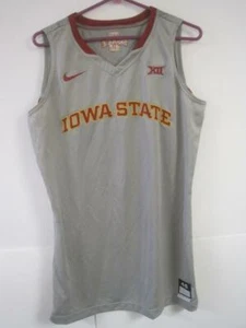 Authentic Nike Iowa State Cyclones Basketball Jersey Grey/Gray Game Size 46 - Picture 1 of 8