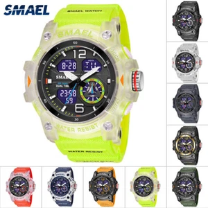 Reloj de pulsera digital digital LED analógico impermeable deportivo impermeable esfera grande - Imagen 1 de 38