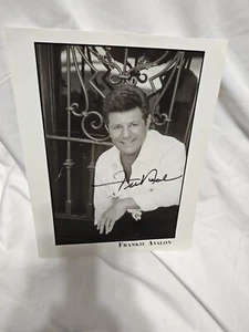 Signed Frankie Avalon Teen Idol, Pop Rock Singer, Actor, 8x10 Picture Vintage - Picture 1 of 5