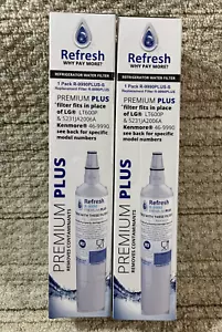 2 NEW Refresh R-9990 PLUS Premium Replacement Water Filter 46-9990, Lg LT600P - Picture 1 of 5