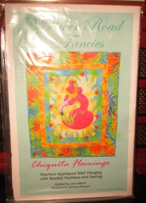 CHIQUITA FLAMINGO,   ~ by River Road Fancies 109, 33X27 - Image 1 of 2