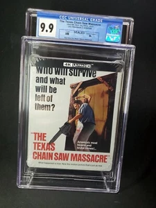 The Texas Chain Saw Massacre (Ultra HD, 1974) Dark Sky Films,CGC Graded (9.9-A+) - Picture 1 of 3
