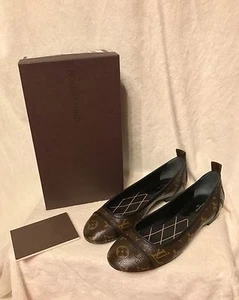 NEW IN BOX Louis Vuitton Monogram NEW REVIVAL BALLERINA FLAT Shoes 36, US 5.5 - Picture 1 of 12
