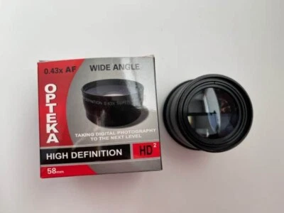 OPTEKA 58MM 0.43 X AF Wide Angle Conversion lens with 10x Macro - Image 1 of 2
