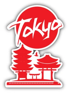 Adesivo decalcomania paraurti auto da viaggio Tokyo - ''TAGLIE'' - Foto 1 di 1