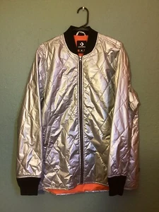 Golf Le Fleur X Converse Metallic Silver Jacket - Picture 1 of 4