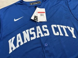 Authentic $135 NIKE Andrew Benintendi Kansas City Royals MLB Jersey Men L NWT - Picture 1 of 5
