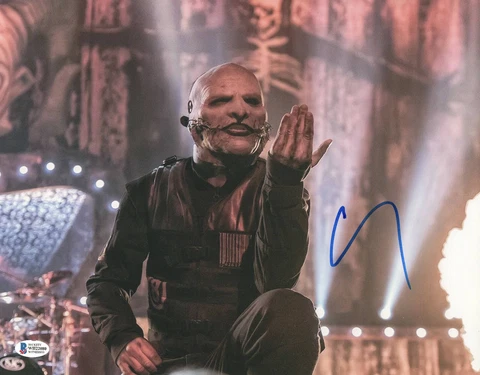 COREY TAYLOR SIGNED AUTOGRAPH 'SLIPKNOT' 'STONE SOUR' 11X14 PHOTO BECKETT 182 Cover