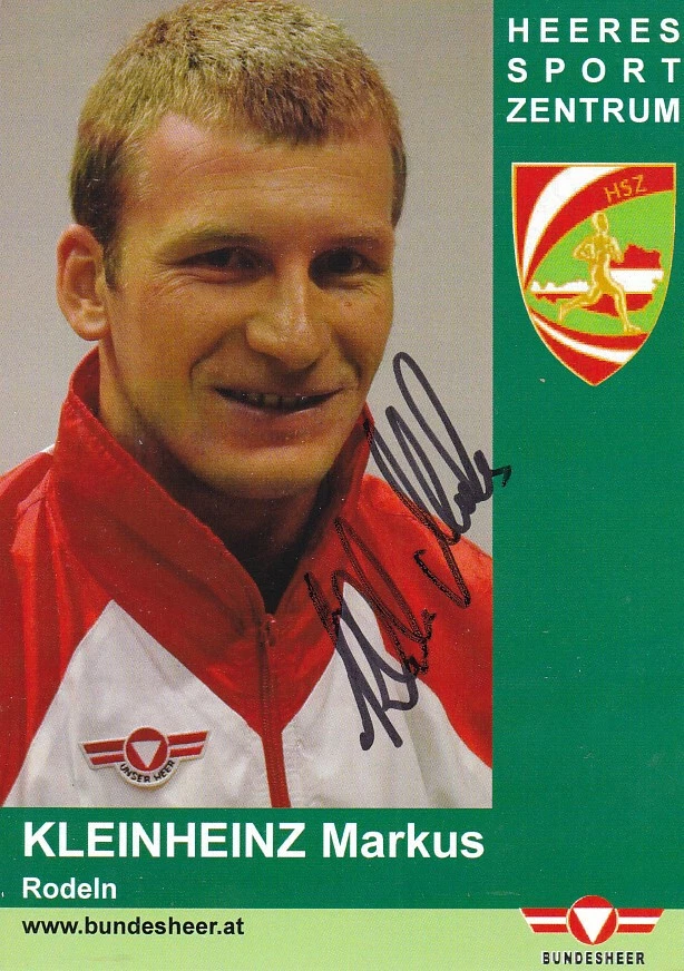 Markus KLEINHEINZ - Österreich, 5. Platz WM 2005 Rodeln, Original-Autogramm! - Bild 1 von 1