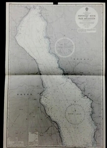VINTAGE ADMIRALTY CHART. No. 2373. GULF OF SUEZ. NEWPORT - RAS SHARATID.1965 Edn - Picture 1 of 8