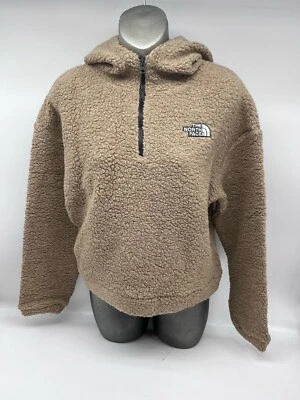 The North Face Sweaters Women Teddy Pullover Crop 1/2 Zip Hoodie Jackets 2192 - Image 1 of 2