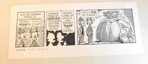 "RFD"" Pulizia zucca - ORIGINALE DAILY FUMET STRIP ART FIRMATO DA MIKE MARLAND - Foto 1 di 3