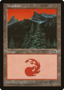 Mountain (B) Portal HEAVILY PLD Basic Land MAGIC THE GATHERING MTG CARD ABUGames - Picture 1 of 1