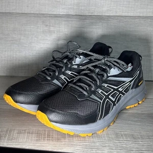 Asics Trail Scout 2 Trail Running Sneakers Shoe Men Size 9 Black Yellow 1011B181 - Picture 1 of 9