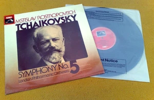 " tchaikovsky SYMPHONY No.5 " ROSTROPOVITCH SUPERB NMINT UK HMV QUAD LP ASD 3641 - Imagen 1 de 11