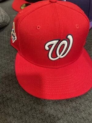 Washington Nationals WAS MLB Authentic New Era 59FIFTY Fitted Cap  2019 WS Patch - Image 1 of 4