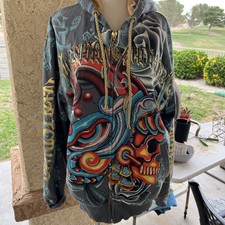 Christian Audigier  Hoodie With Beads /Skulls Size L
