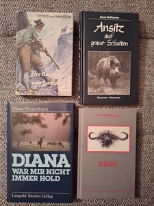 4Jagdbücher: Der Gamsjäger vom Berninapaß, Büffel, Ansitz auf graue Schatten - Bild 1 von 6