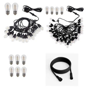 Pollux LED Edison Bulb String Festoon Light ST14 IP65 Waterproof TEKLED - Picture 1 of 20