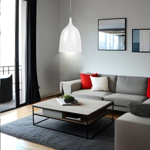 10W LED Illuminazione Sospensione Sala da Pranzo Metallo Luce Altezza Bianco - Foto 1 di 6