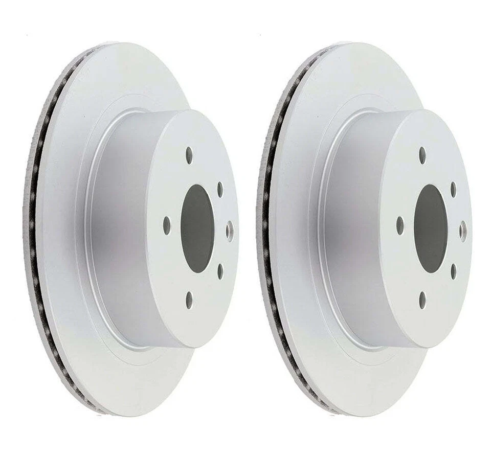 2 x Rear Disc Brake Rotors For Nissan X-Trail T30 T31 T32, Renault Koleos H45 - Image 1 of 1