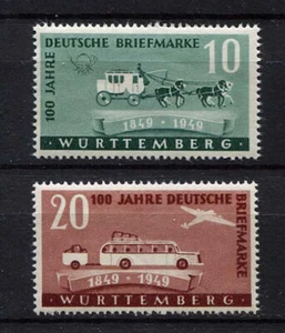 Germany - AMG - French Zone - Wurttemberg : Better set from 1949 - mint - Picture 1 of 1