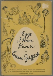 Signed Corinne Griffith Cookbook EGGS I HAVE KNOWN Silent Movie Actress Star - Picture 1 of 11