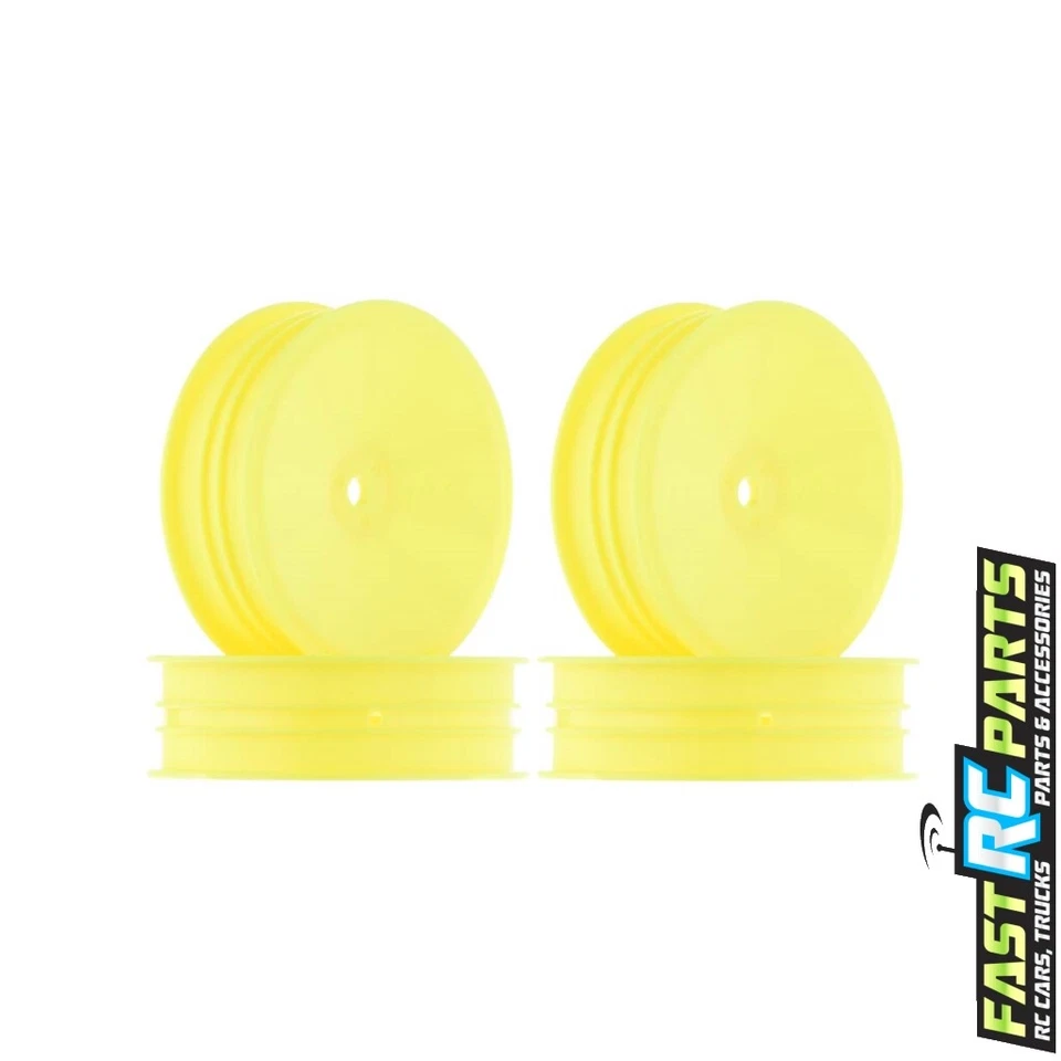 JConcepts Mono 2.2 inch Slim Front Wheels Yellow B5M/RB6 (4) JCO3376Y - Image 1 of 1