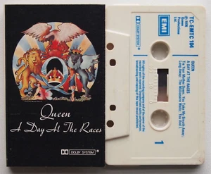 QUEEN - A DAY AT THE RACES (EMI TCEMTC104) 1976 UK CASSETTE TAPE CREAM - Picture 1 of 3