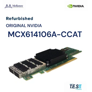 NVIDIA Mellanox® MCX614106A-CCAT ConnectX-6 EN Adapter, 100GbE, Dual-Port QSFP56 - Picture 1 of 4