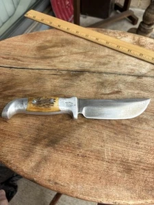 Vintage R.H. Ruana, Bonner, Montana Skinner Hunting Knife, Buy It Now or Offer - Picture 1 of 10