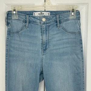 Hollister Curvy High Rise Jean Leggings Women's Size 28 7 Light Wash Denim - Picture 1 of 4