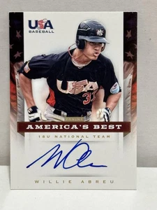 2012 Panini USA Baseball 18U National Team #WA Willie Abreu Autogramm #/100 - Bild 1 von 2
