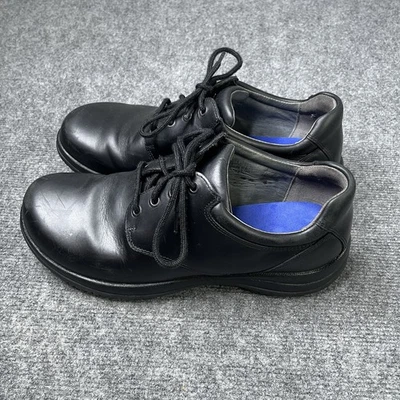 Botas de enfermería Dansko Walker lisas para hombre EU 45 zapatos de cuero negro con cordones Foto 1 de 4