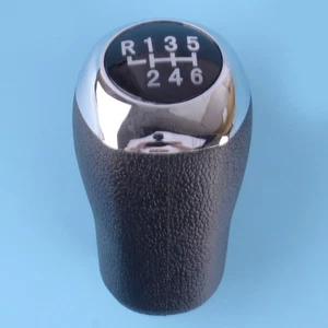Car 6-Speed Leather Gear Shift Shifter Knob Head Fit For Hyundai I30 GD MK2 ln - Picture 1 of 7