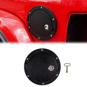New arriva Fuel Filler Door Gas Tank Cap Cover w/Key-Black fits Jeep Wrangler JL - Picture 1 of 14