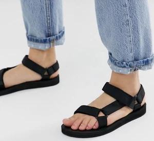 TEVA Womens Original Universal Sirena Black Strappy Outdoor Sandal Watersport 11 - Picture 1 of 14