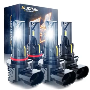 Combo LED Headlight High Low Beam Bulbs For Honda Civic Sedan 2004-2015 - Picture 1 of 10