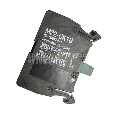 10PCS NEW Button Contact M22-CK10 Normally Open - Image 1 of 4
