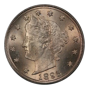 1895 Liberty Head Nickel PCGS MS-64 CAC - Picture 1 of 4