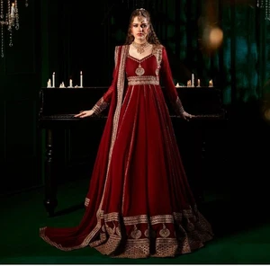 Ready To Wear Salwar Kameez Pakistani Dress Indian Suits Wedding Party Bollywood - Picture 1 of 5