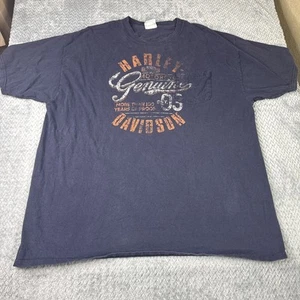 Camiseta Harley Davidson Para Hombre XL Conroe Texas Azul Envejecido - Imagen 1 de 9