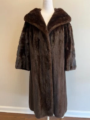 Glamorous Vintage  Flemington Fur Coat, Rich Dark Brown, Bracelet Length Sleeves - Image 1 of 4